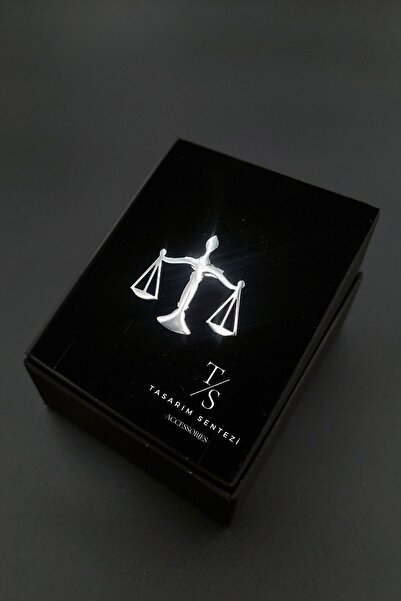 Tasarım Sentezi Broş Çelik Rozet Adalet Terazi Hukuk Avukat Silver Yaka Kıyafet Şapka Takı Aksesuar Brooch