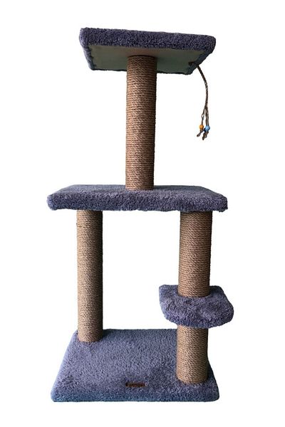 ivof Gray Cat Climbing and Scratching Board - Two Layers, Wide Base