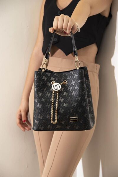 Silver Polo Siyah Platin - Siyah Nv967 Kadın Çapraz Çanta