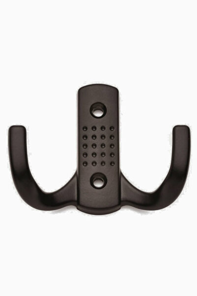 HOBİDABİ 10 Adet Noktalı Metal Askı Portmanto Askılık Dolap Mobilya Askısı Siyah