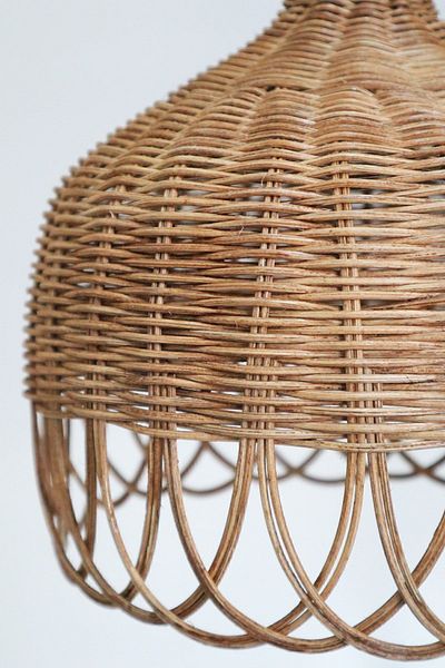 Happy Hands Rattan Bamboo Chandelier Pendant Lamp