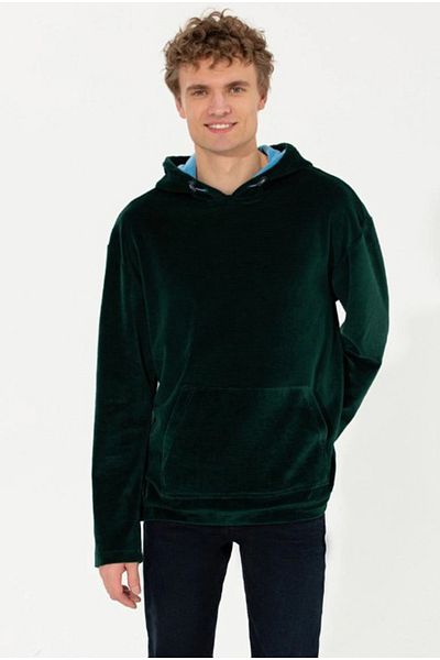 U.S. Polo Assn. Зелен мъжки суичър