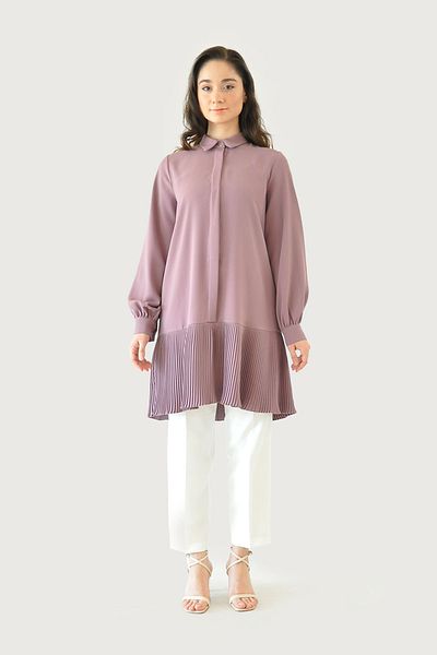 Rukayyel Nova Pleated Tunic - Relaxed Fit
