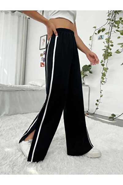 AYLFAR Y2K Striped Slit Detail Sweatpants/Pants
