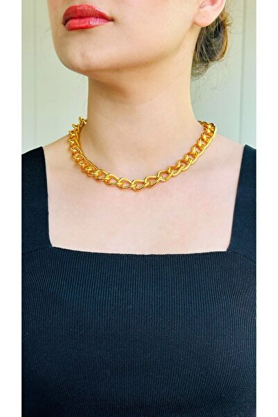 Mühür Altın Kaplama Çelik Samanyolu Gurmet Takım Bileklik Kolye Zincir