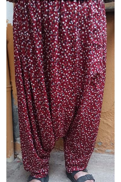 MEŞHUR ŞALVARCI PELİN Mother and Daughter Flower Patterned Combination Shalwar - Single Fiytı