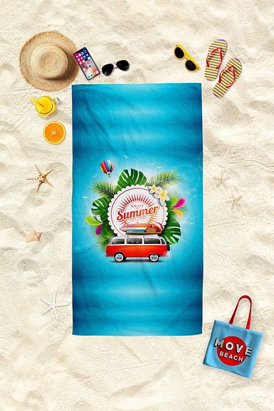 MoveBeach Πετσέτα θαλάσσης, πετσέτα μπάνιου