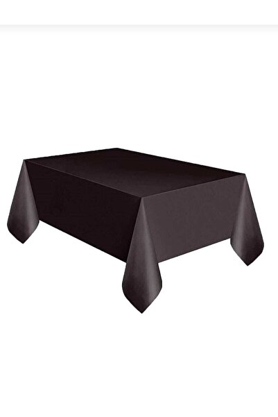 Dizayn Parti Evi مفرش المائدة البلاستيكي للحفلات باللون الأسود القابل للتصرف ...