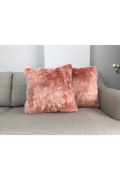 Lostello Home Plush Throw Pillow Pillow Case - Coral
