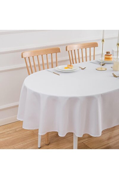 Zeren Home Care-free Liquid-proof Oval Tablecloth