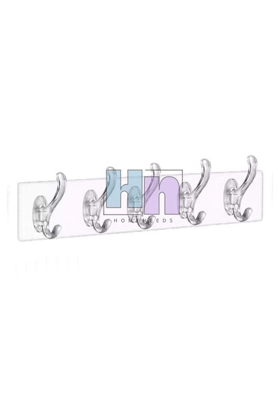 homeneeds Microfiber Glass and Surface Non-Marking Cleaning Cloth (5 Pieces) + Transparent Wall Hanger - Pack of 6