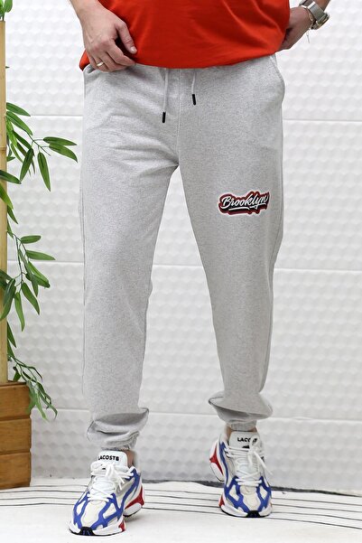 WAFRA Erkek Yazlık Penye Eşofman Altı Brooklyn Baskı