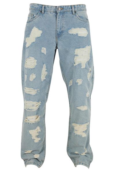 Urban Classics Heavy Ounce Straight Fit Heavy Destroyed Jeans