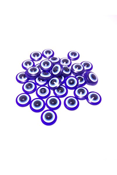 Çarşı shop 50 τεμάχια 1 εκ. Επίπεδες πλαστικές χάντρες για το κακό μάτι χωρίς...