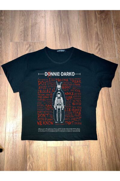 MAYDAY CULTURE Γυναικείο μπλουζάκι με στάμπα με λαιμόκοψη σε μήκος μέσης