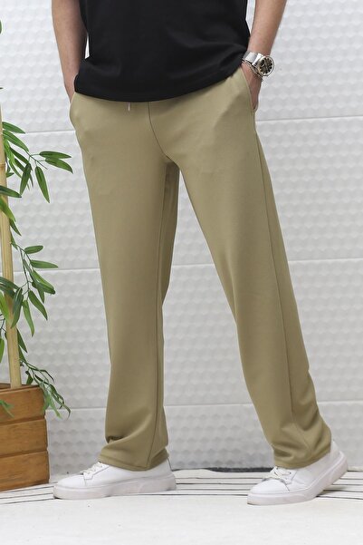 WAFRA Men's Baggy Cut Lycra Trousers - Elastic Waist