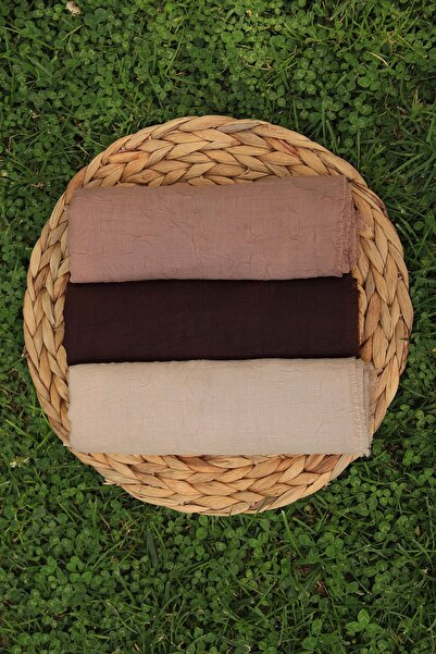 VEGA MODA Bambu Kraş şal yumşak dokulu bambu şal, Bambu şal, Düz renk şal, 3l...