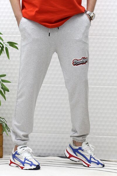 WAFRA Erkek Yazlık Penye Eşofman Altı Brooklyn Baskı