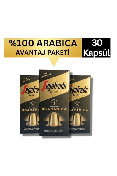 Segafredo %100 Arabica Nespresso Uyumlu Kapsül Kahve 30'lu