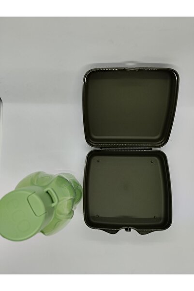 Tupperware 500 ml Eco Water Bottle and Nutrition Container - Khaki Green