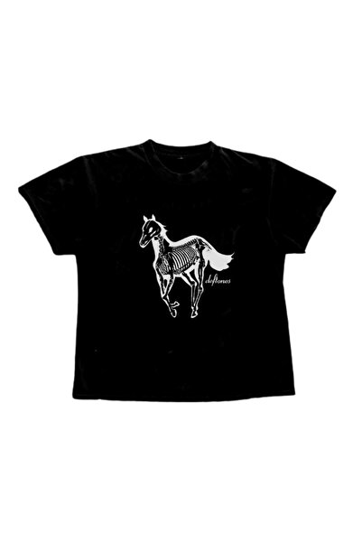 MAYDAY CULTURE Γυναικείο μπλουζάκι με στάμπα με λαιμόκοψη σε μήκος μέσης