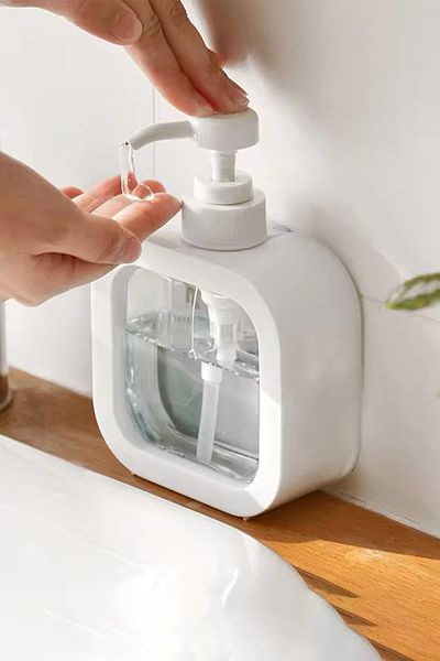 Alacarte 500 ml Λευκός Πάγκος Διακοσμητικός Διανομέας Σαπουνιού Μπάνιου και Κουζίνας Δοχείο απορρυπαντικού