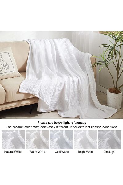 Zeren Home 100% βαμβακερές πάνες μουσελίνας 4 στρώσεων για μωρά - 1 Mt x 3mt Κλινοσκεπάσματα, Καναπές και Ρούχα