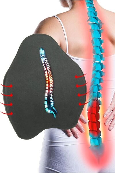 KIRLENT EV Visko الجيل الجديد من كرسي تقويم العظام وسادة الظهر مسند الظهر وسادة المقعد وسادة دعم الظهر