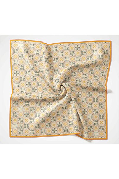 Silk Home Μαλακό βαμβακερό κασκόλ με σχέδιο πυξίδας