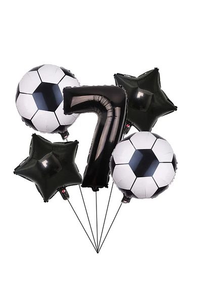 DÜVENCİ TİCARET Age Balloon Set - Black Number Folly