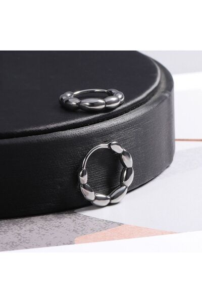 Viking Unisex 316L Steel Earrings - Special Design, Hoop Does Not Rust and Ta...