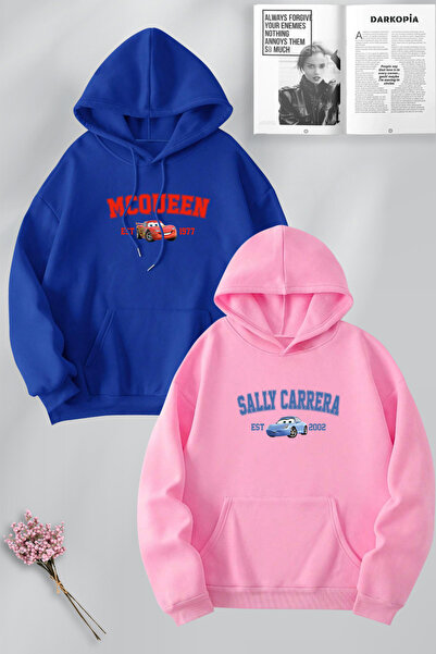 darkopia Sevgili Çift Kombini McQueen ve Sally Yaz ıBaskılı Özel Tasarım Kapü...