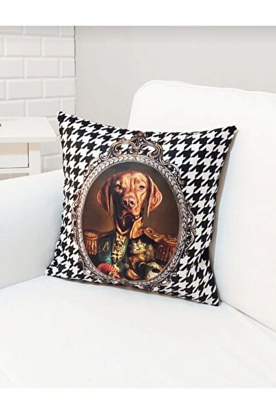 KIRLENT EV Vizsla King Dog Goose Feet Pattern Throw Pillow Cover