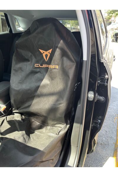 HİRA TEKNİK Oto Koltuk Kılıfı Servis Koruma Kılıf 2 Adet Baskılı Cupra