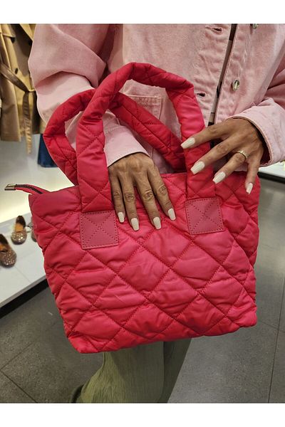 Mercan Women's Mink Quilted Hand and Shoulder Bag - Stores