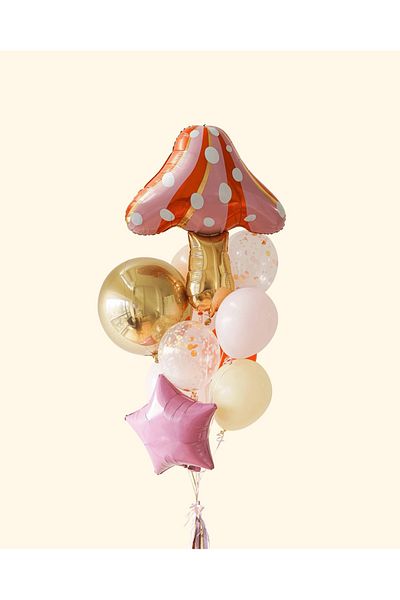 DÜVENCİ TİCARET Mushroom Foil Balloon Set