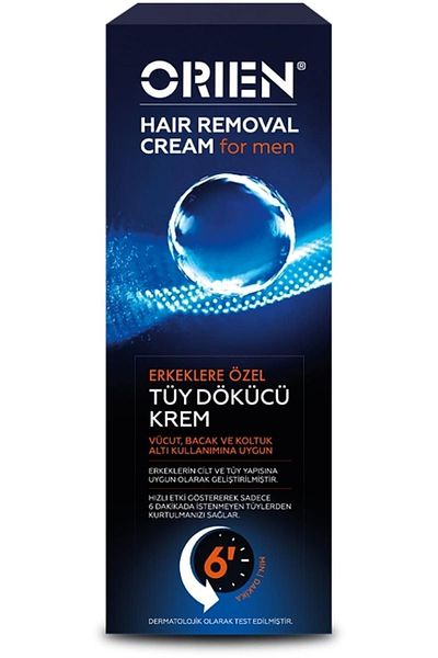 Orien 100ml Cream Colored Men's Fast Effect Hair Remover