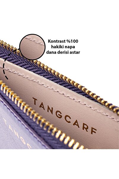 TANGCARF Genuine Leather Women's Wallet |   Perla 3203 Light Purple