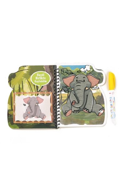 Generic Brand Magic Coloring Book Animal Kingdom Water Magic