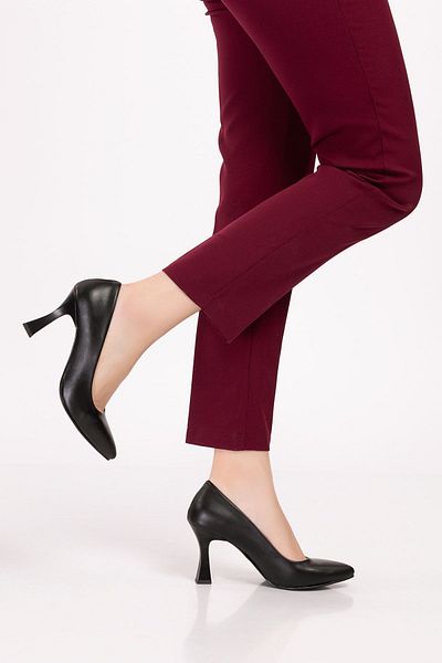 FOLLOWIN Pantofi stiletto cu toc calice cu vârf ascuțit de damă