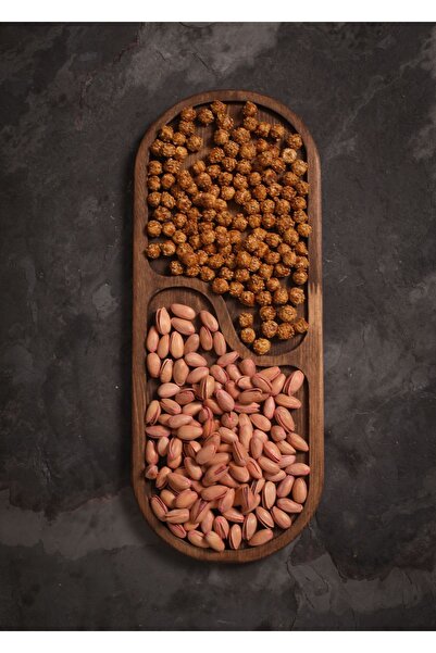 Rabo Craft Masif Ahşap Çerezlik - Kahvaltı - Kahve - Meyve Sunum Tabağı