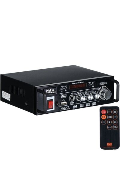 MEKSE UA-101 30W RMS Stereo Bluetooth Şarjlı 12V Özellikli Amfi