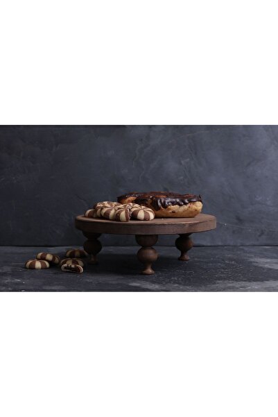 Rabo Craft Wooden Presentation Holder Special Design Standing Presentation Holder Wooden Walnut Color