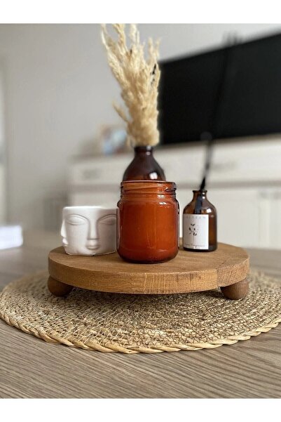 Rabo Craft Wooden Presentation Rack Standing Presentation Rack Wooden Walnut Color