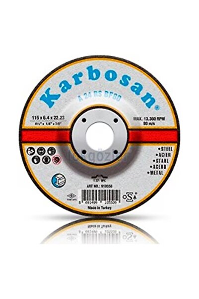 KARBOSAN 10 Adet Karbosan 115 x 6.4 Taşlama Taşı
