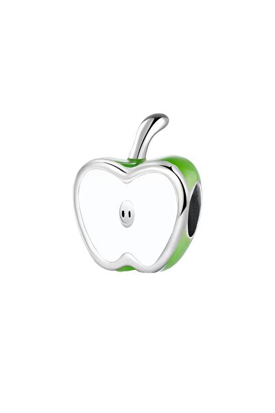 asaf Yeşil elma charm | gümüş kaplama