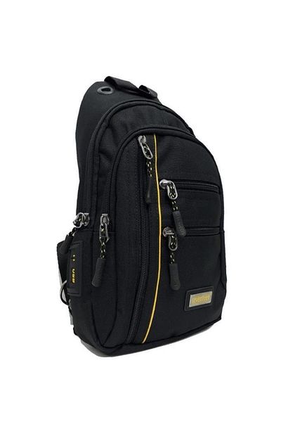 SEVENTEEN 3473-22 Striped Men's Body Bag Crossbody Bag