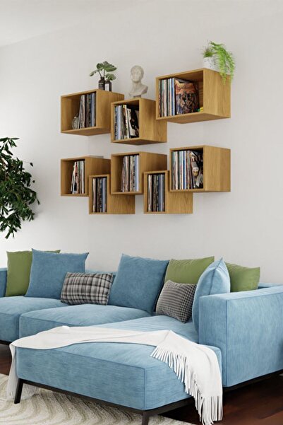 TALASCH Fly Yüzen Kitaplık Raf Salon Mutfak Çalışma Odası Talasch Fly Serisi