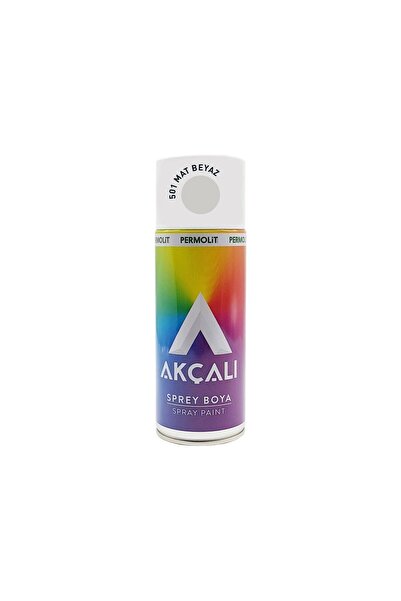 Akçalı 501 Mat BEYAZ Sprey Boya 400 ML 2 Adet