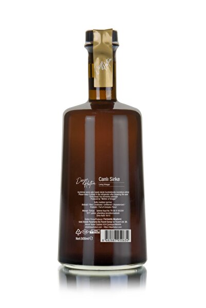 DAYE HATUN Süt Devedikeni Tohumu Sirkesi / Milk Thistle Vinegar (DOĞAL FER CANLI SİRKE / NAT. FERM. / 500 ML)